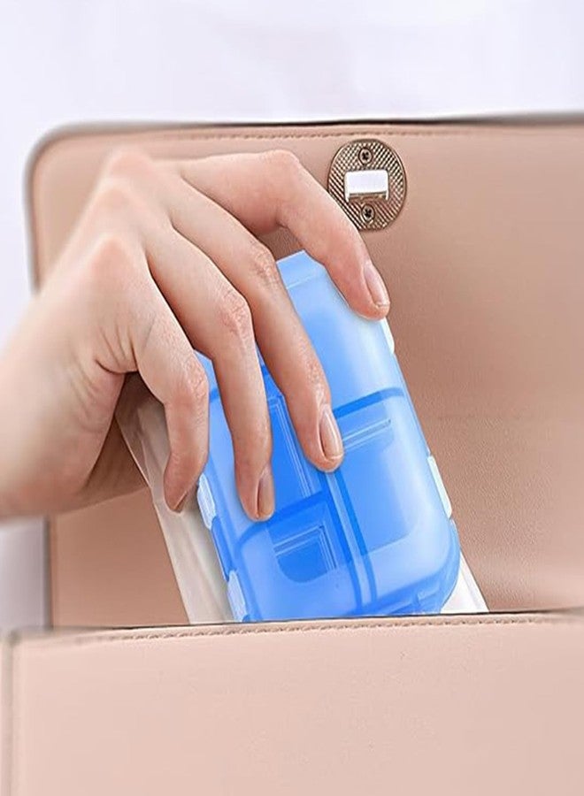 إنفودا منظم حبوب INVODA لمدة 7 أيام مع ملصقات الأدوية، علبة حبوب للسفر، منظم أدوية صغير الحجم وقابل للحمل للاستخدام اليومي (3.7 × 2.4 × 1.18 بوصة) - Image 2
